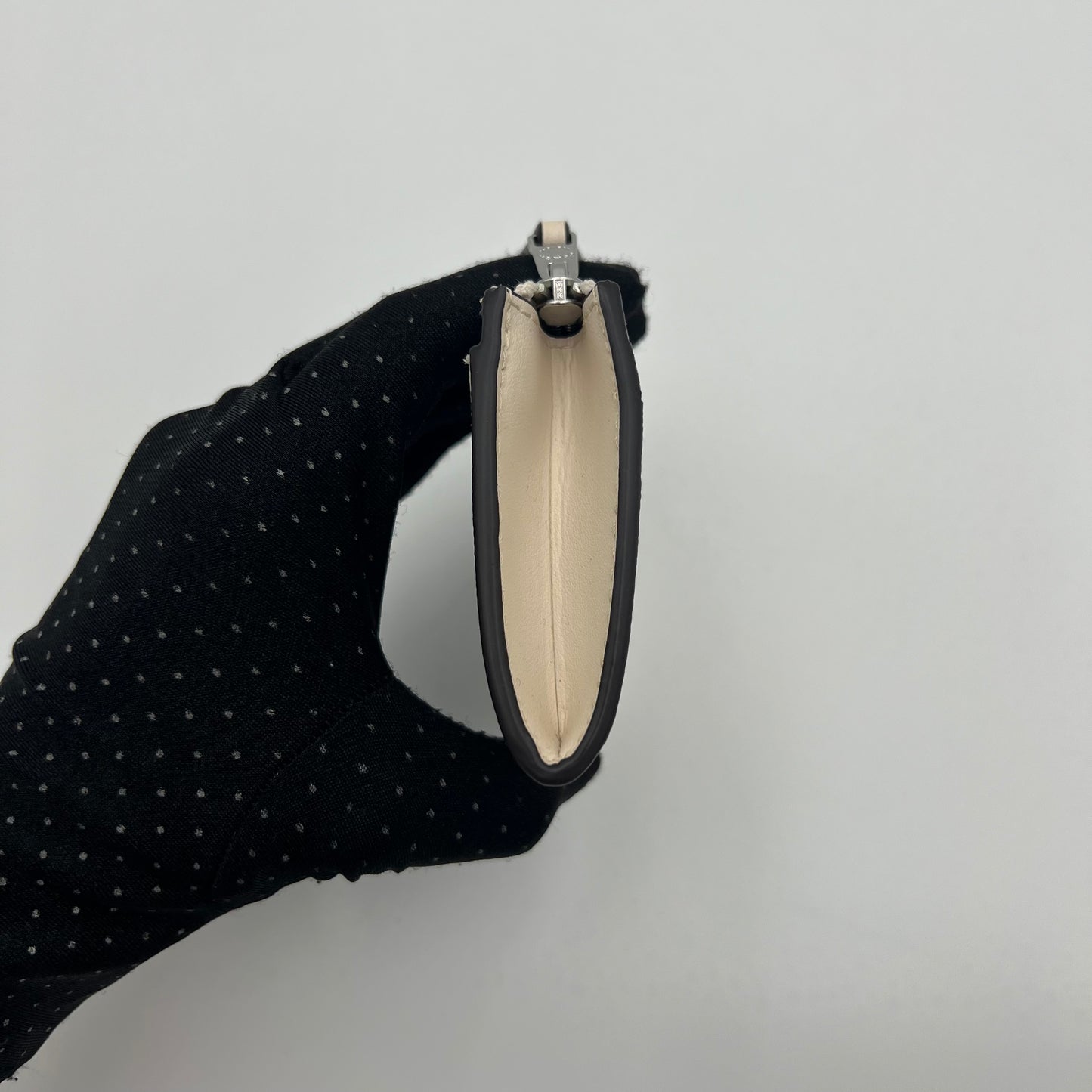 Coach White Signature Canvas Mini Card Case