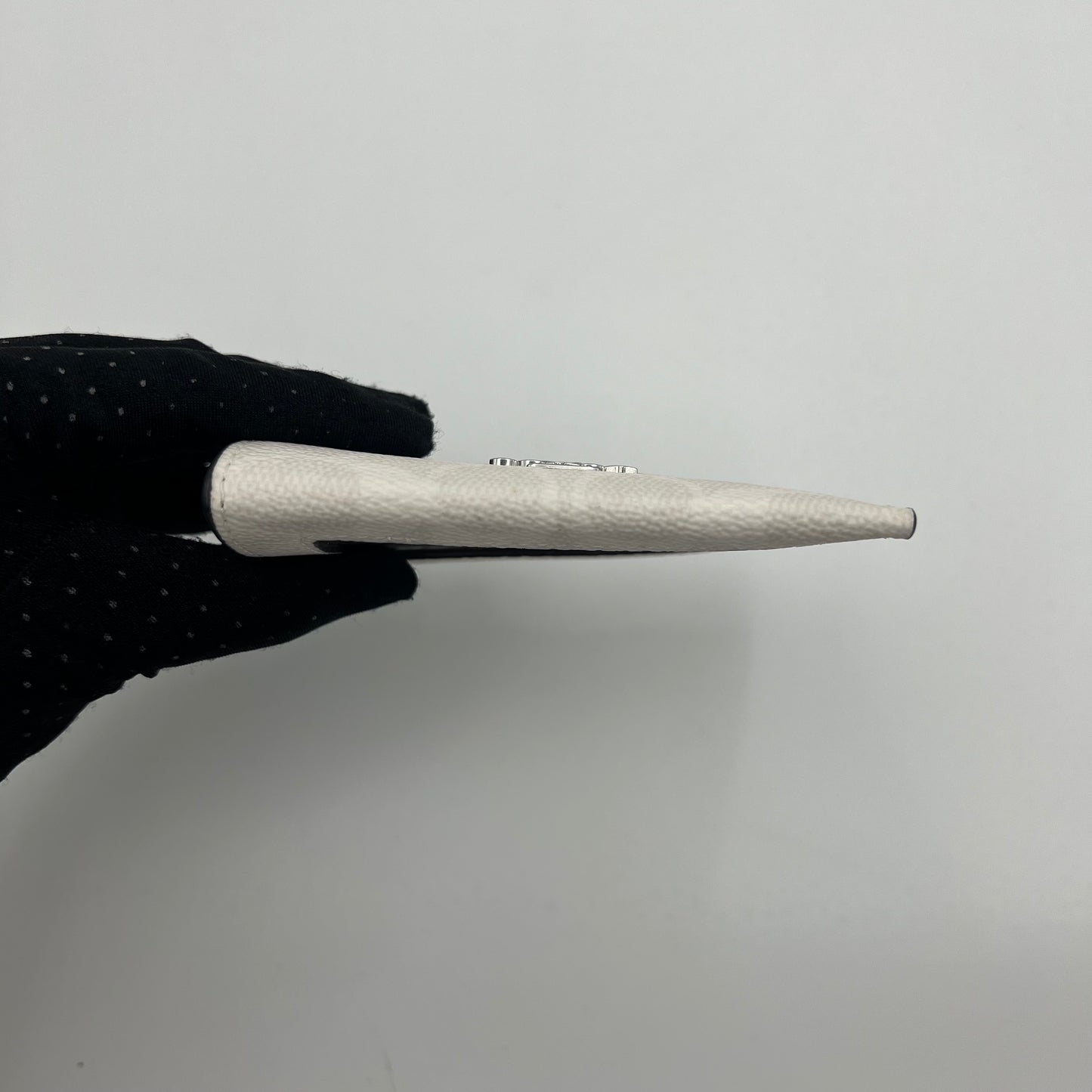 Coach White Signature Canvas Mini Card Case