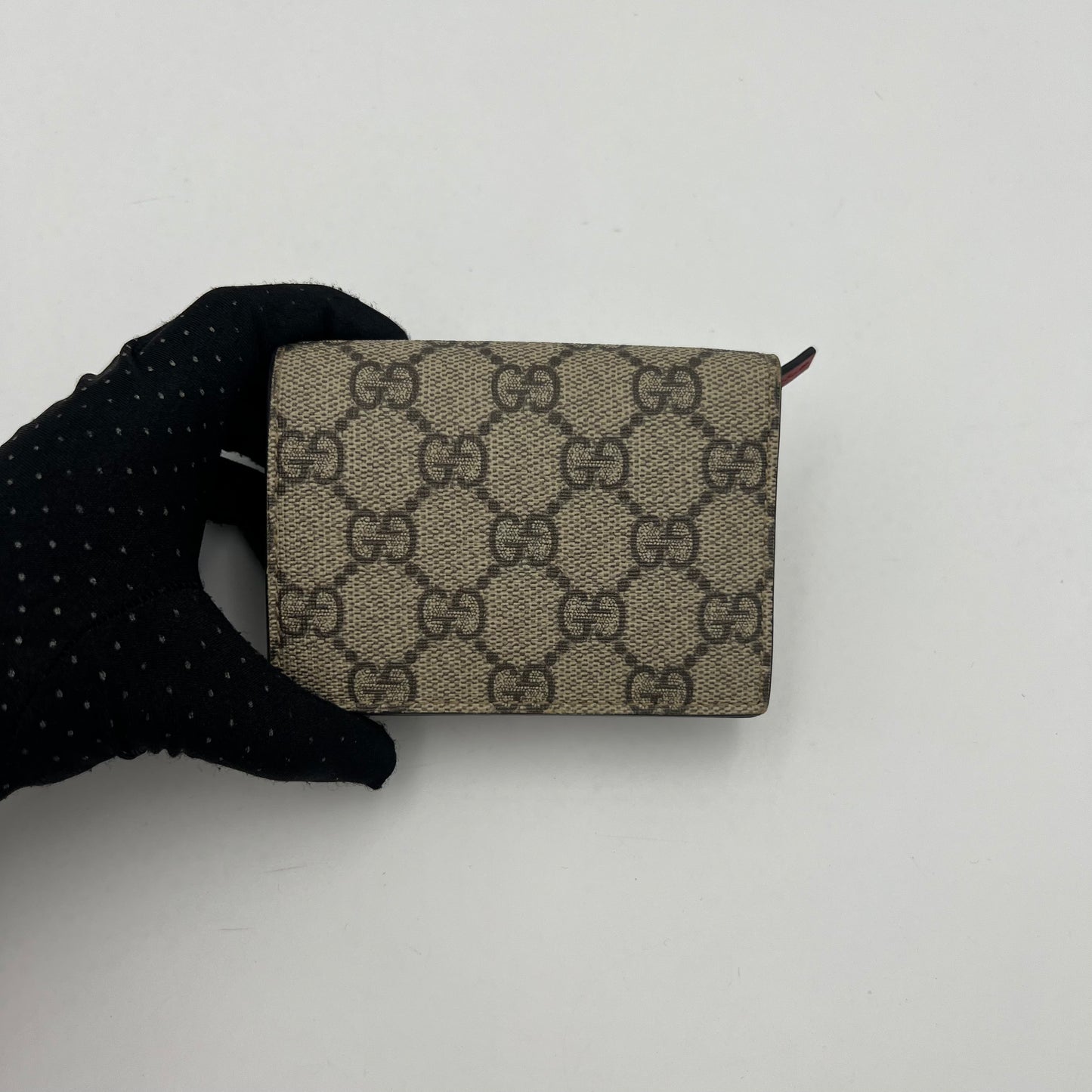 Gucci Monogram Canvas Cherry Short Wallet