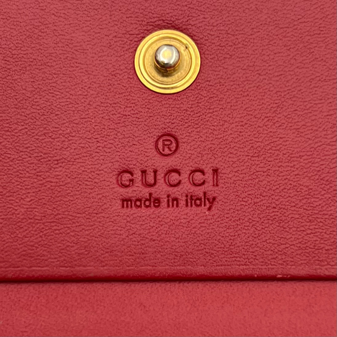 Gucci Monogram Canvas Cherry Short Wallet