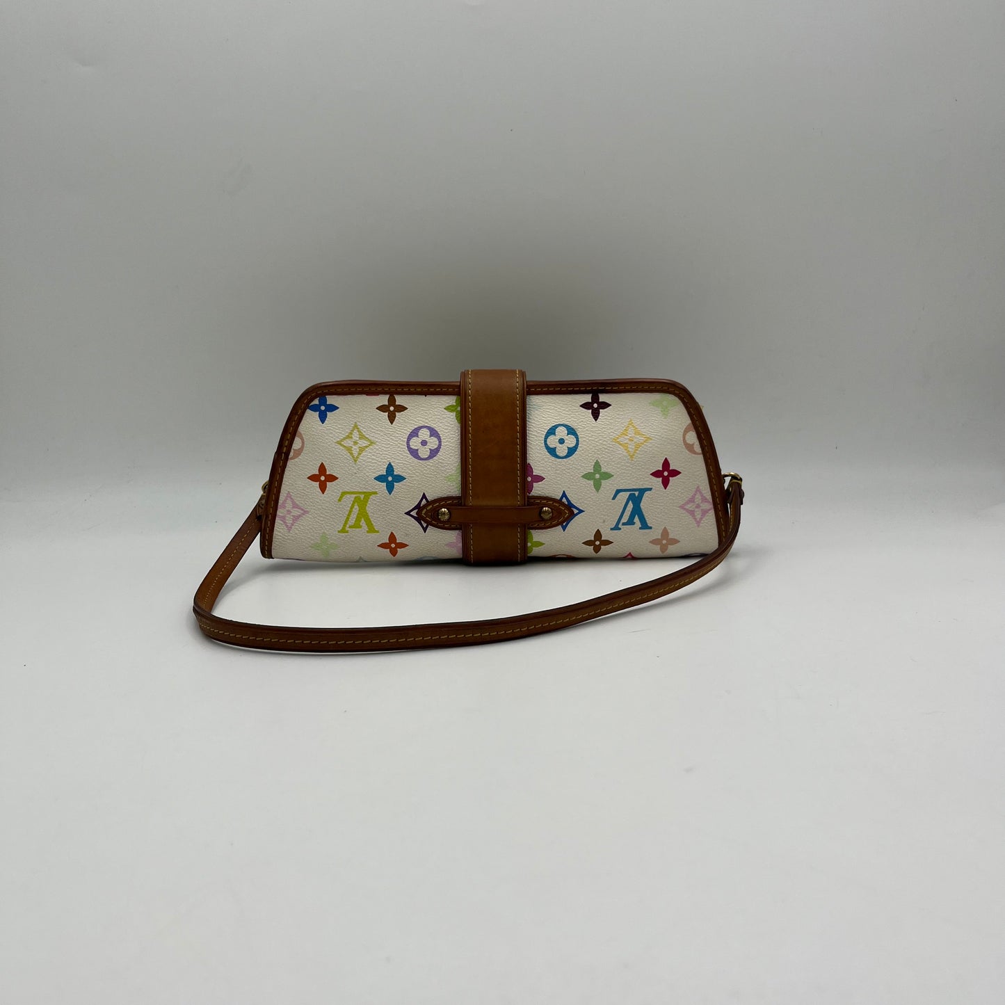 LV White Multicolor Shirley Shoulder Bag