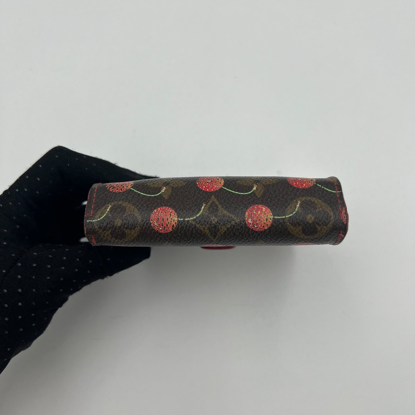 LV Takashi Murakami Monogram Cerises Bifold Compact Wallet