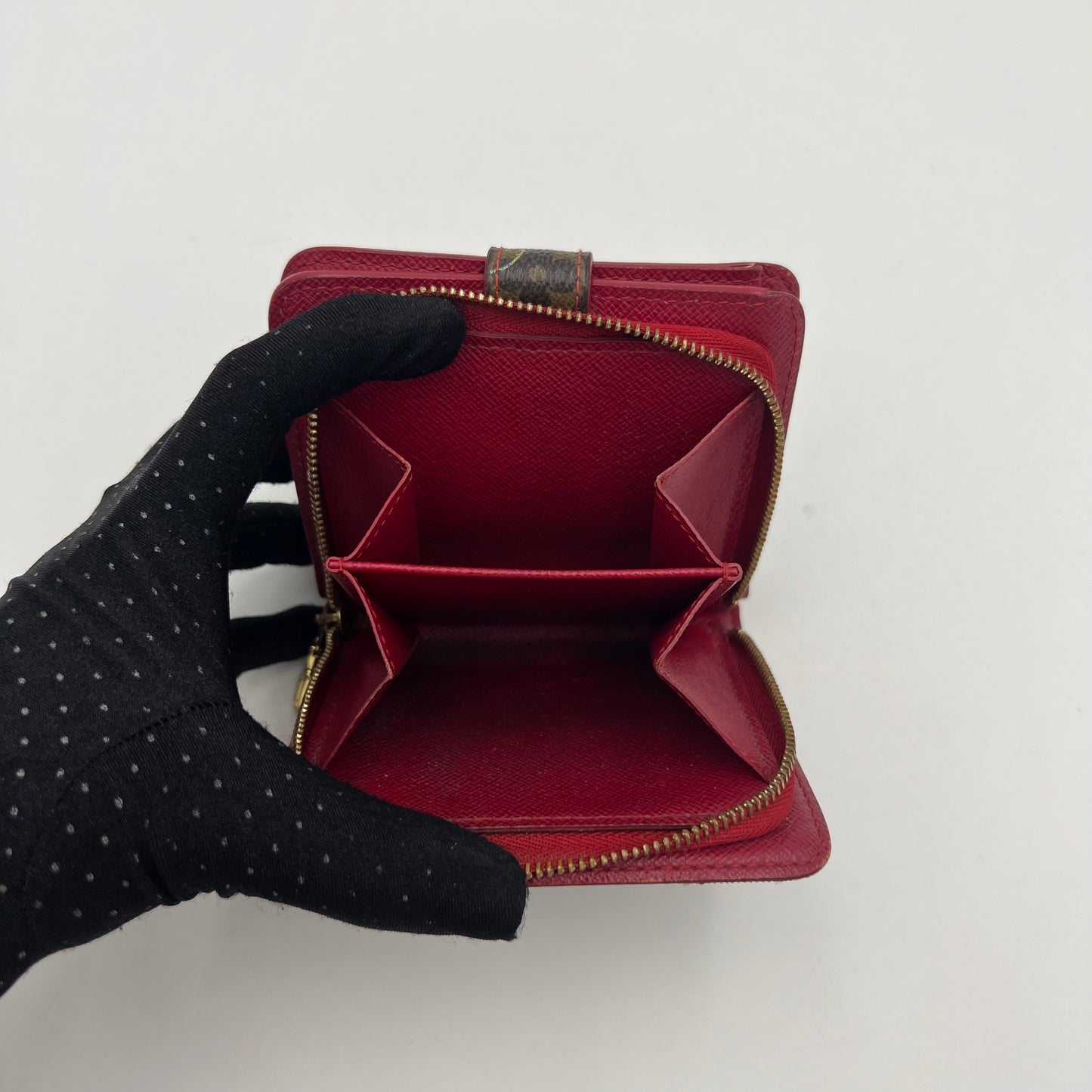 LV Takashi Murakami Monogram Cerises Bifold Compact Wallet