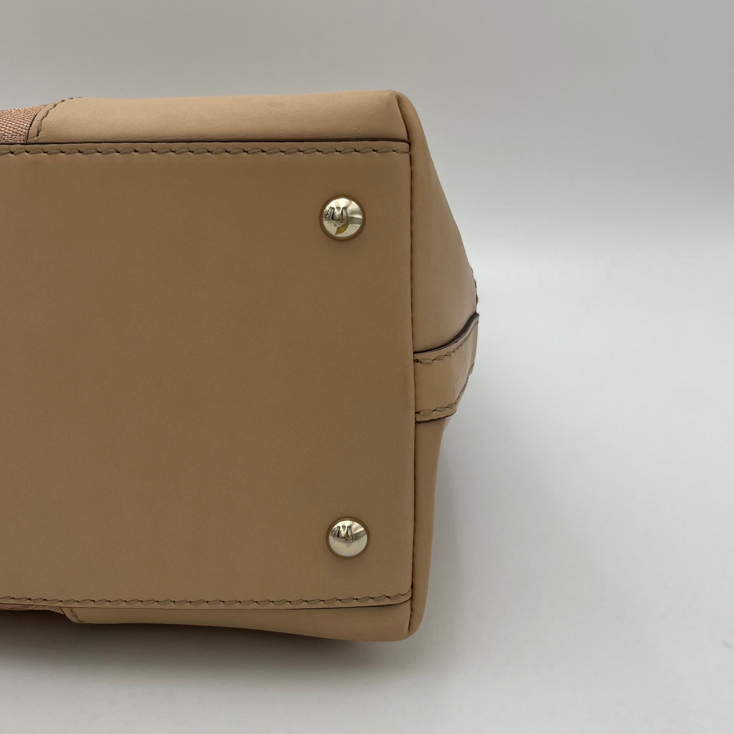 Gucci Pink Monogram Canvas and Beige Leather Lovely Heart Hobo Bag