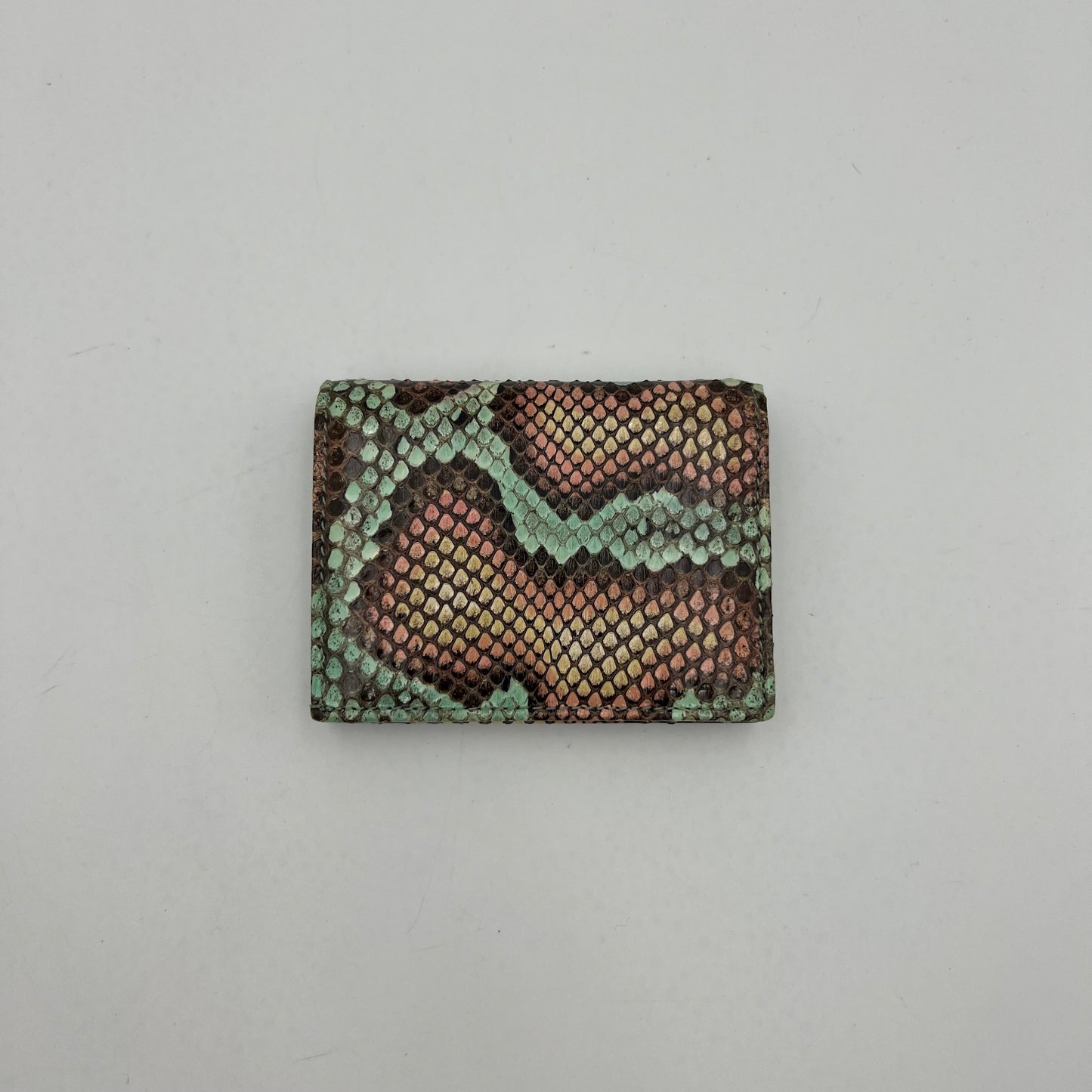 Gucci Multicolor Python Marmont Bifold Short Wallet GHW