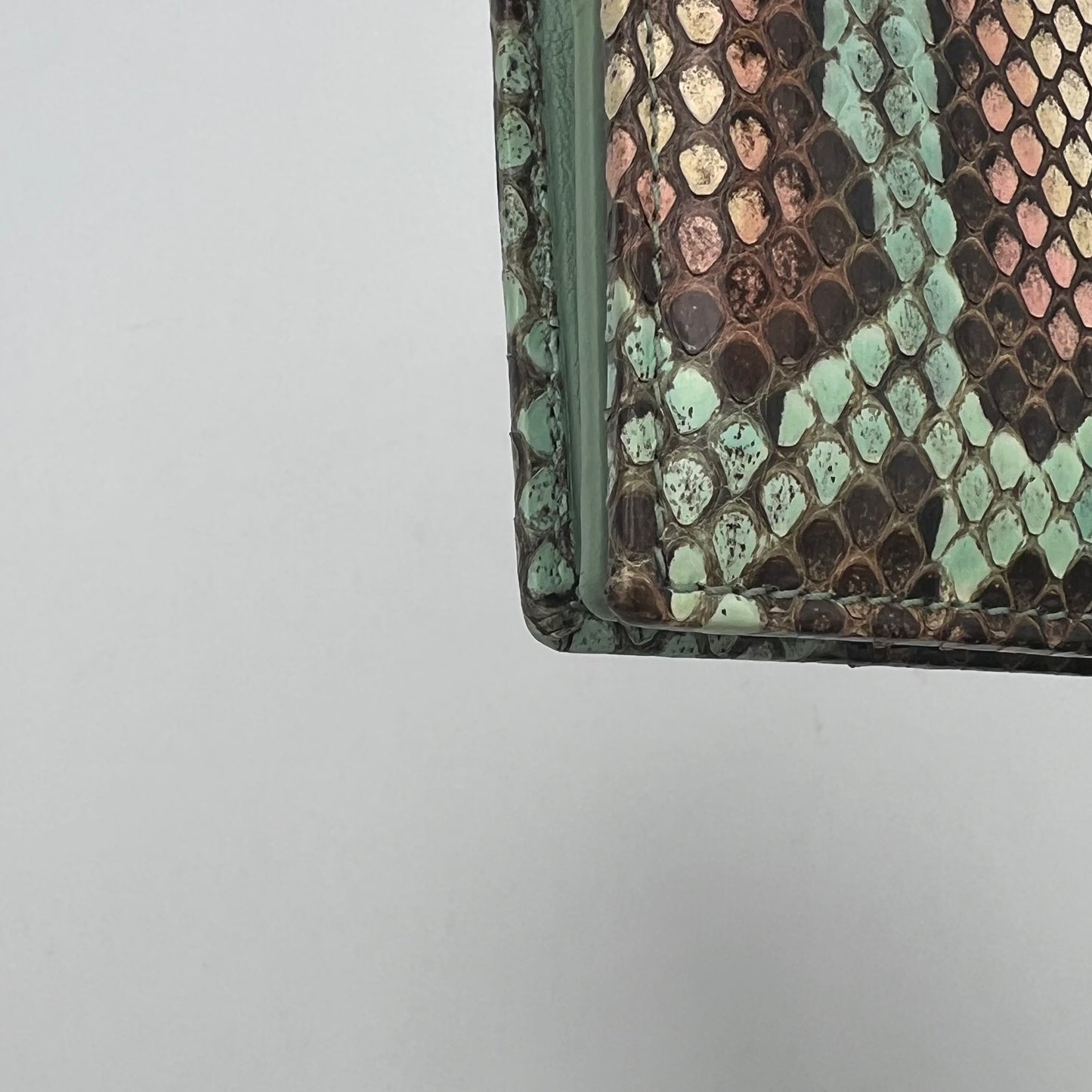 Gucci Multicolor Python Marmont Bifold Short Wallet GHW