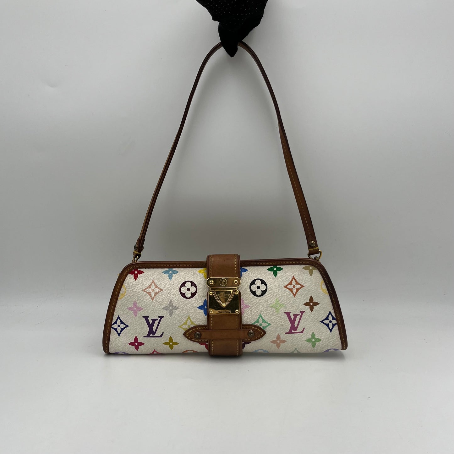 LV White Multicolor Shirley Shoulder Bag