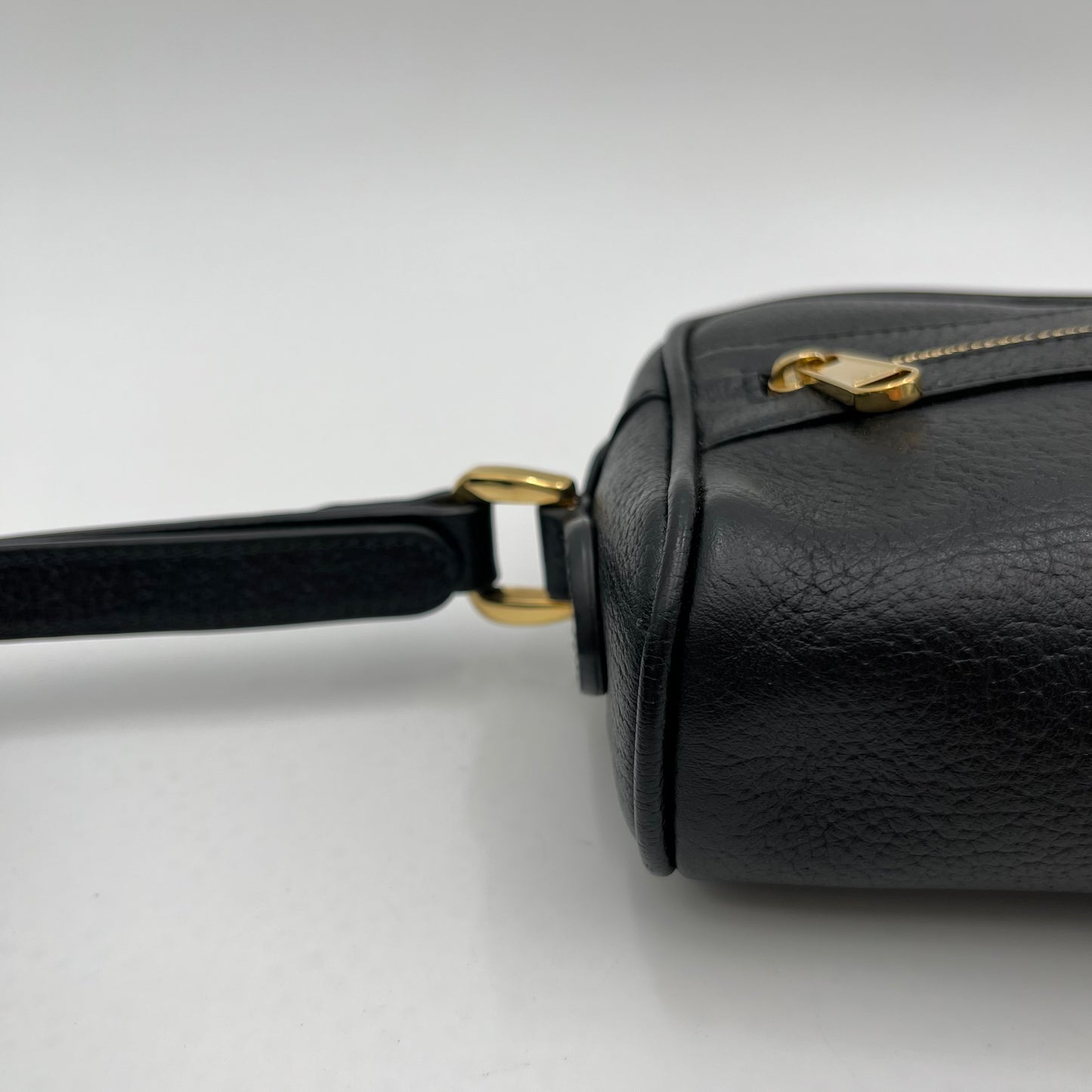 Gucci Black Leather Ophidia Mini Crossbody