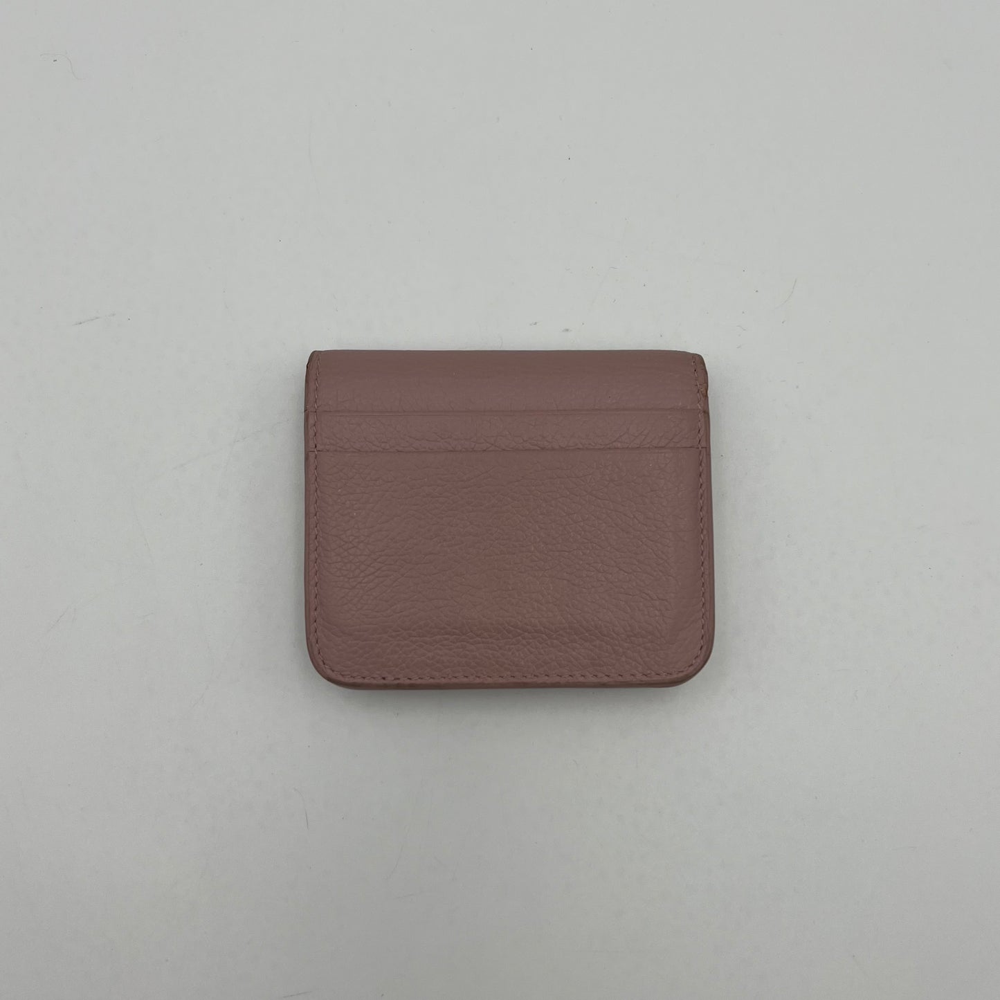 Balenciaga Powder Pink Leather Cash Flap Card Wallet