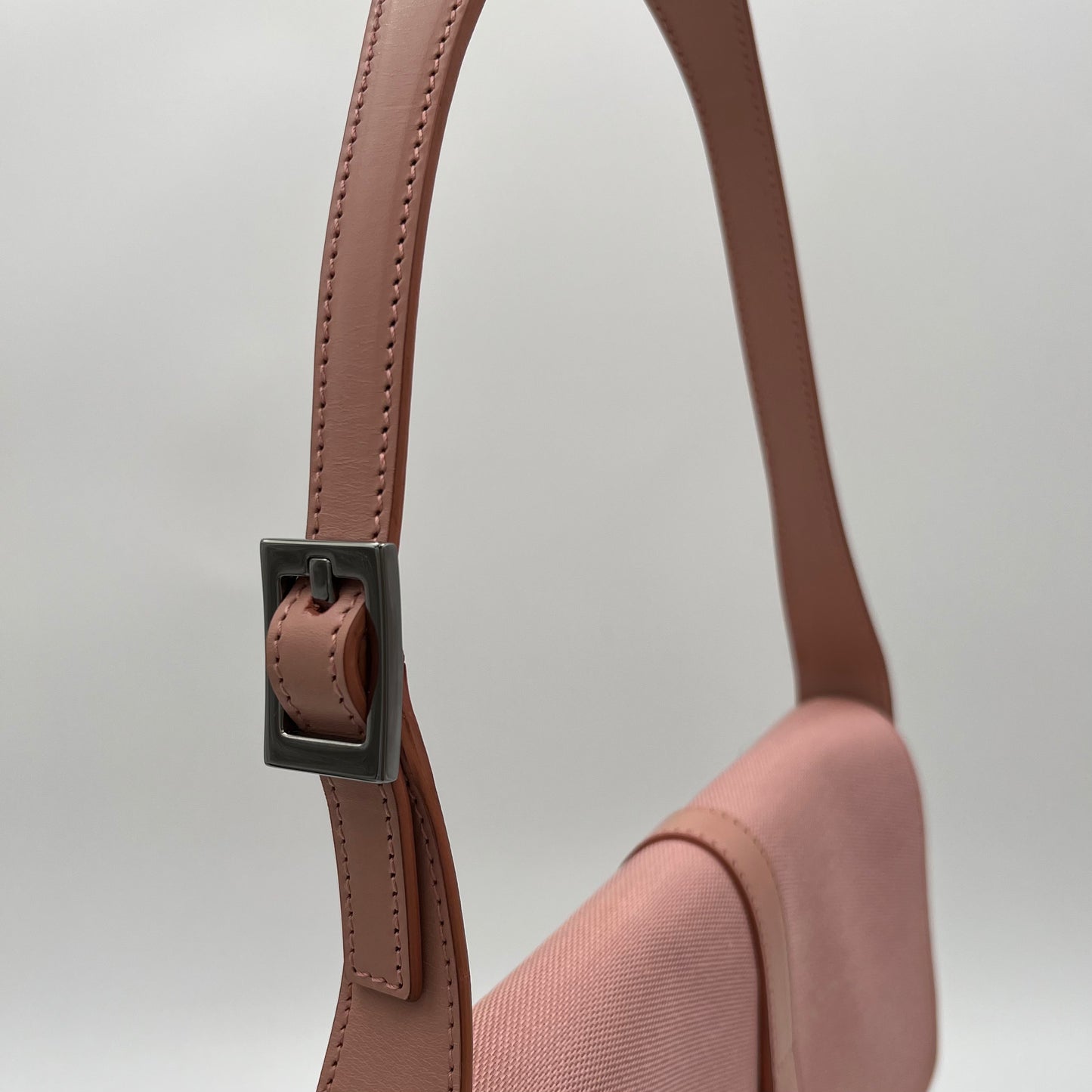 Gucci Pink and Leather Flap Jackie Shoulder Bag