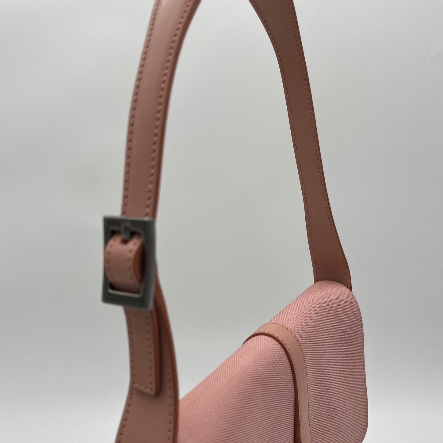 Gucci Pink and Leather Flap Jackie Shoulder Bag