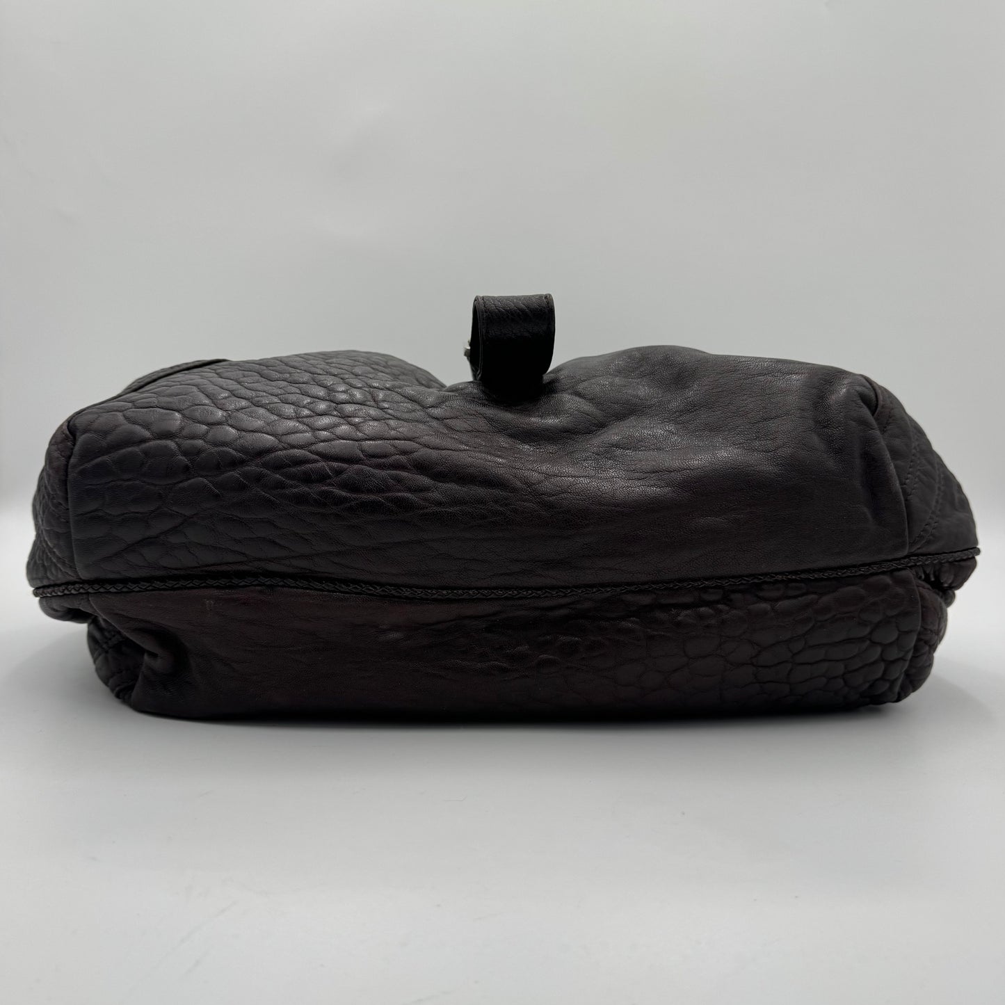 Fendi Brown Nappa Leather Spy Handbag