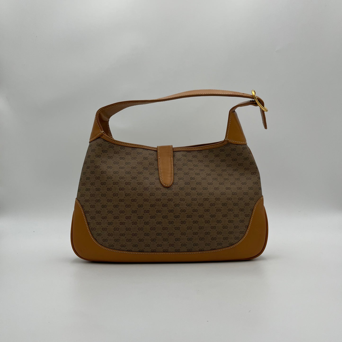 Gucci Vintage Brown Micro Guccissima Sherryline 1961 Jackie
