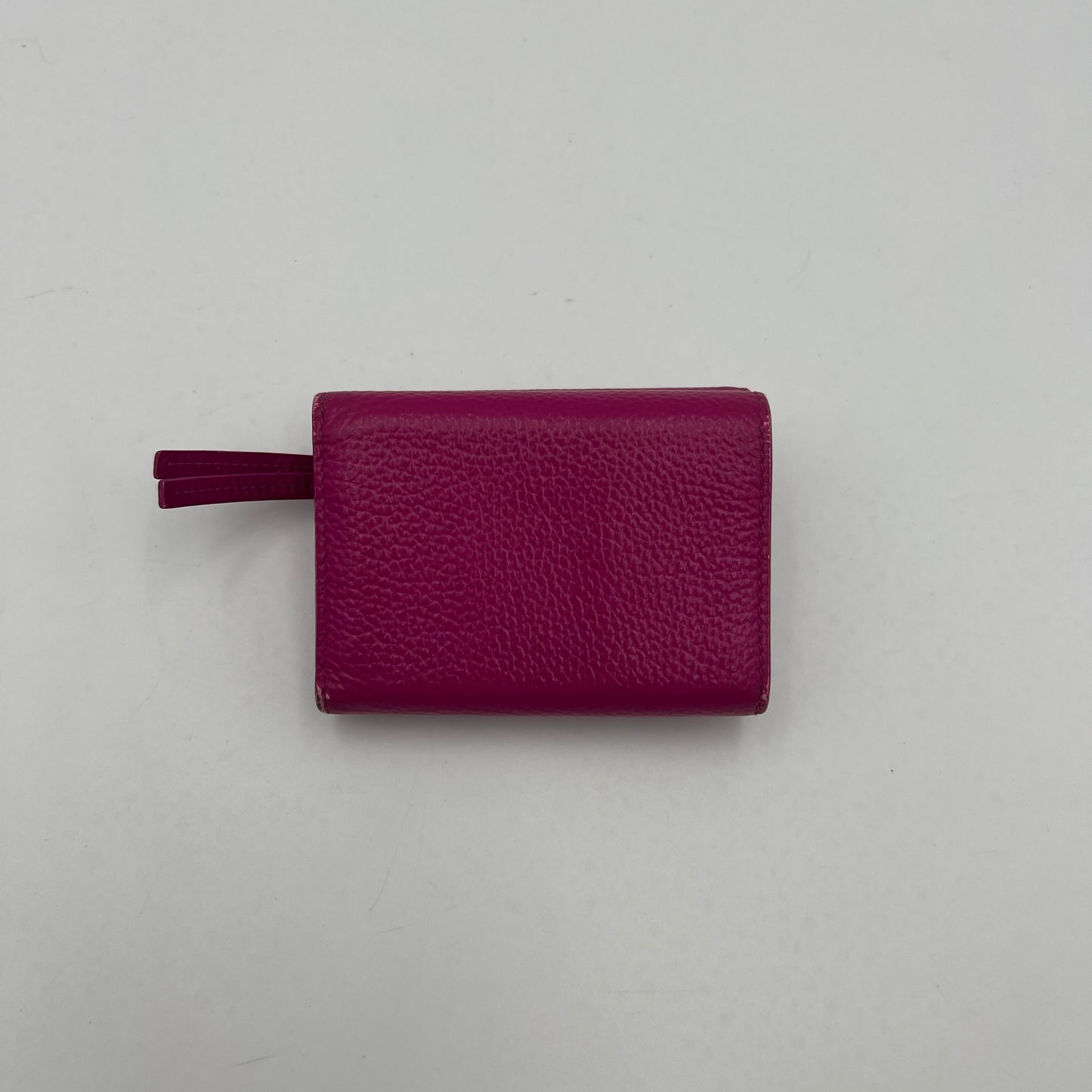 Balenciaga Magenta Pink Neo Classic Mini Trifold Wallet