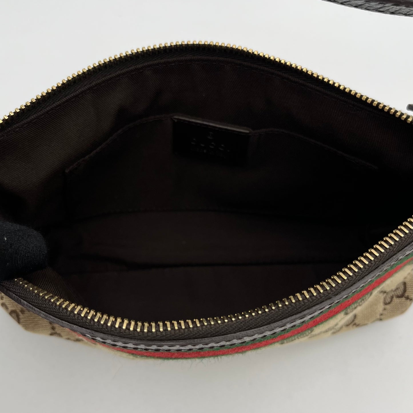 Gucci Brown Monogram Canvas and Leather Sherryline Pochette