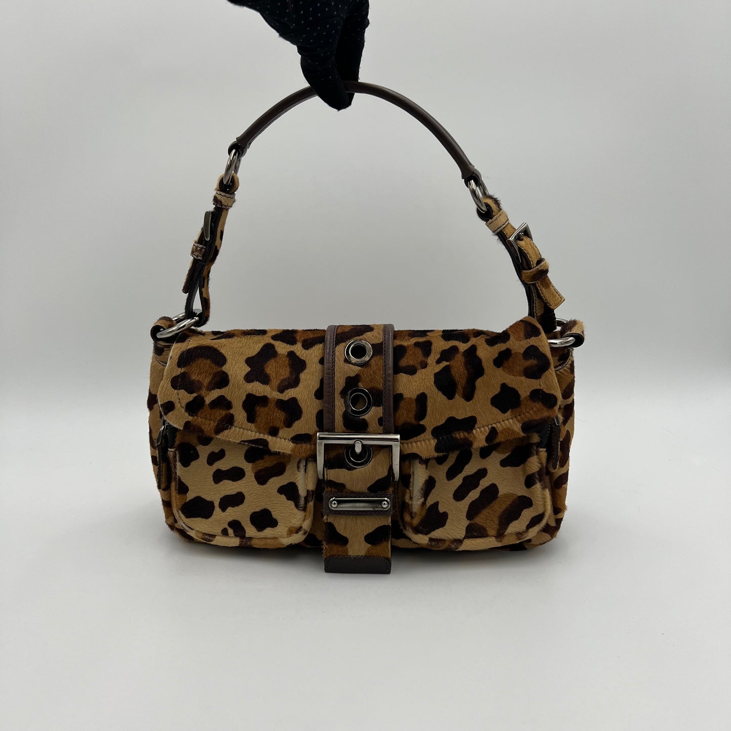 Prada Leopard Print Shoulder Bag