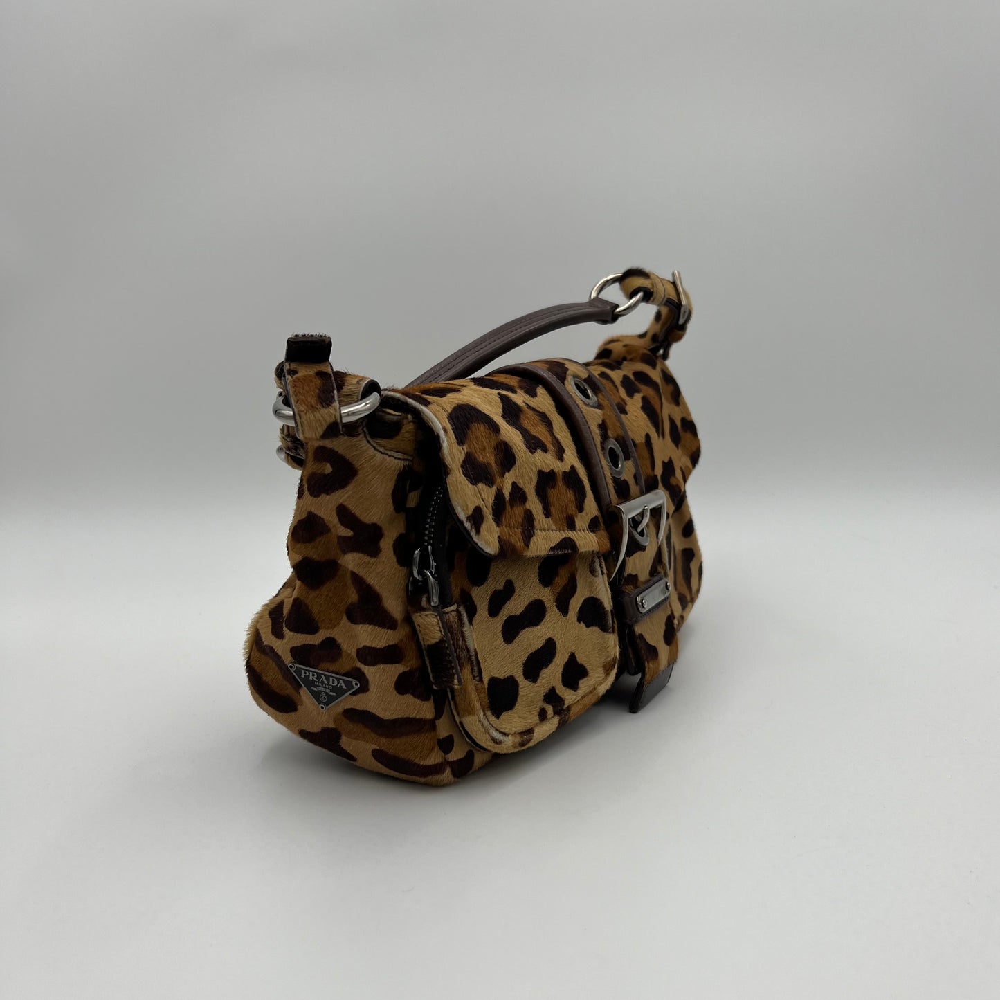 Prada Leopard Print Shoulder Bag