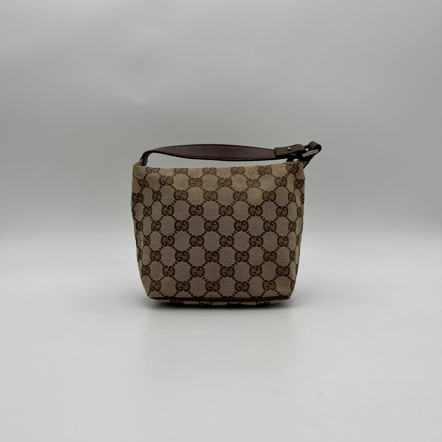 Gucci Brown Monogram Canvas and Leather Mini Handbag