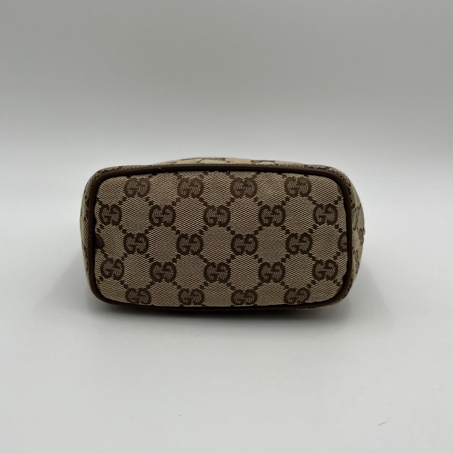 Gucci Brown Monogram Canvas and Leather Mini Handbag