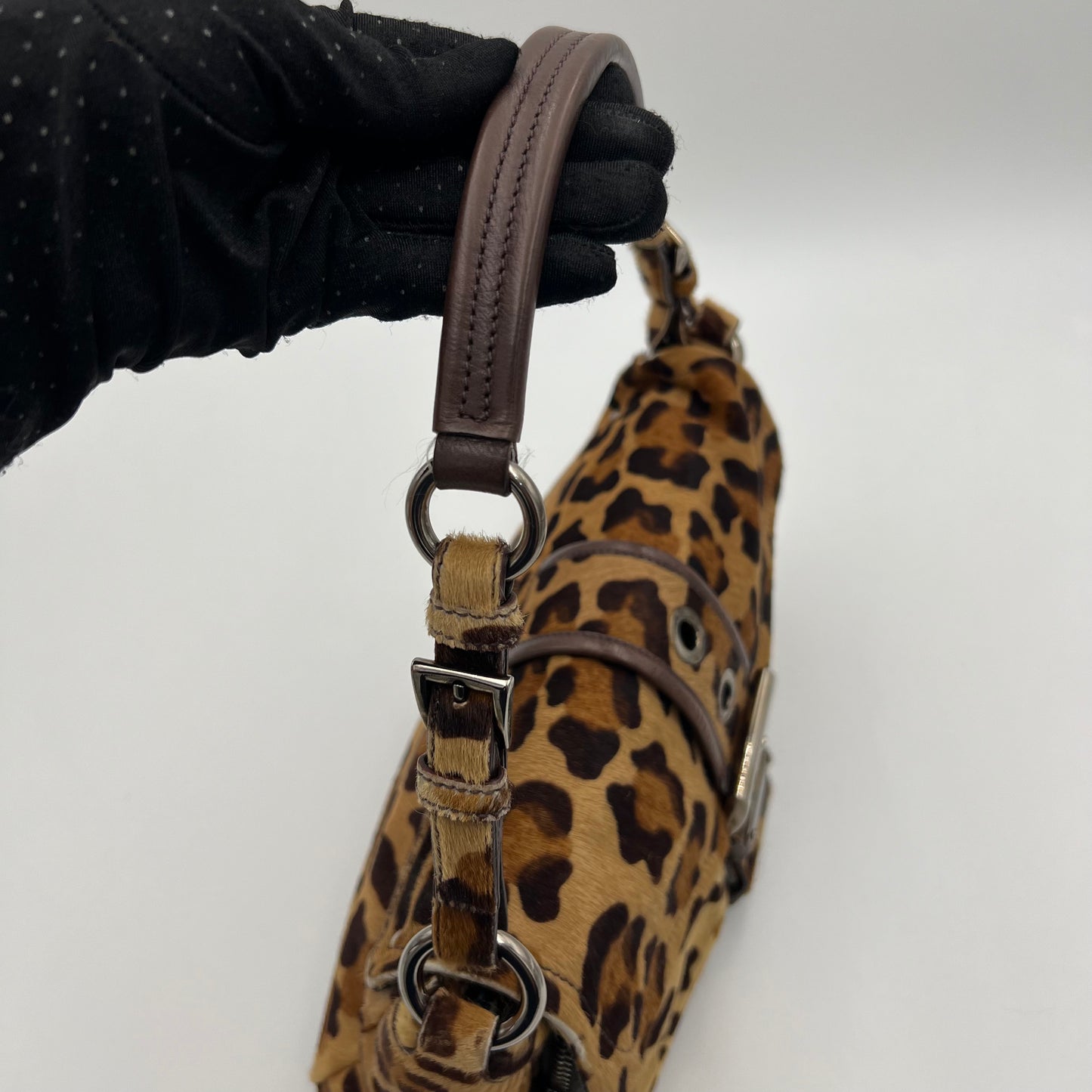 Prada Leopard Print Shoulder Bag