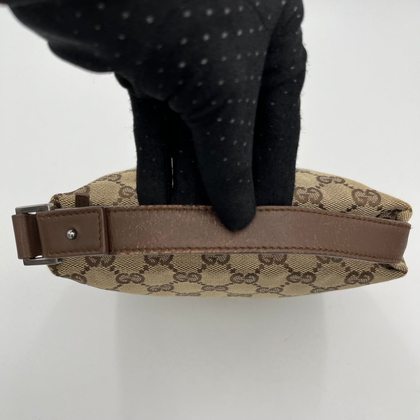 Gucci Brown Monogram Canvas and Leather Mini Handbag