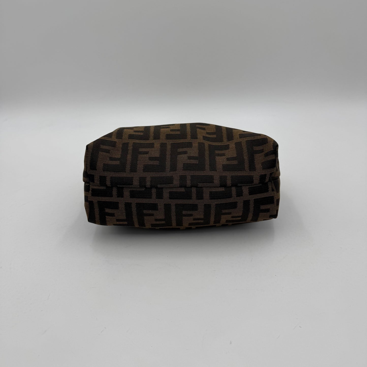 Fendi Tobacco Zucca Dusty Rose Pink Leather Pochette