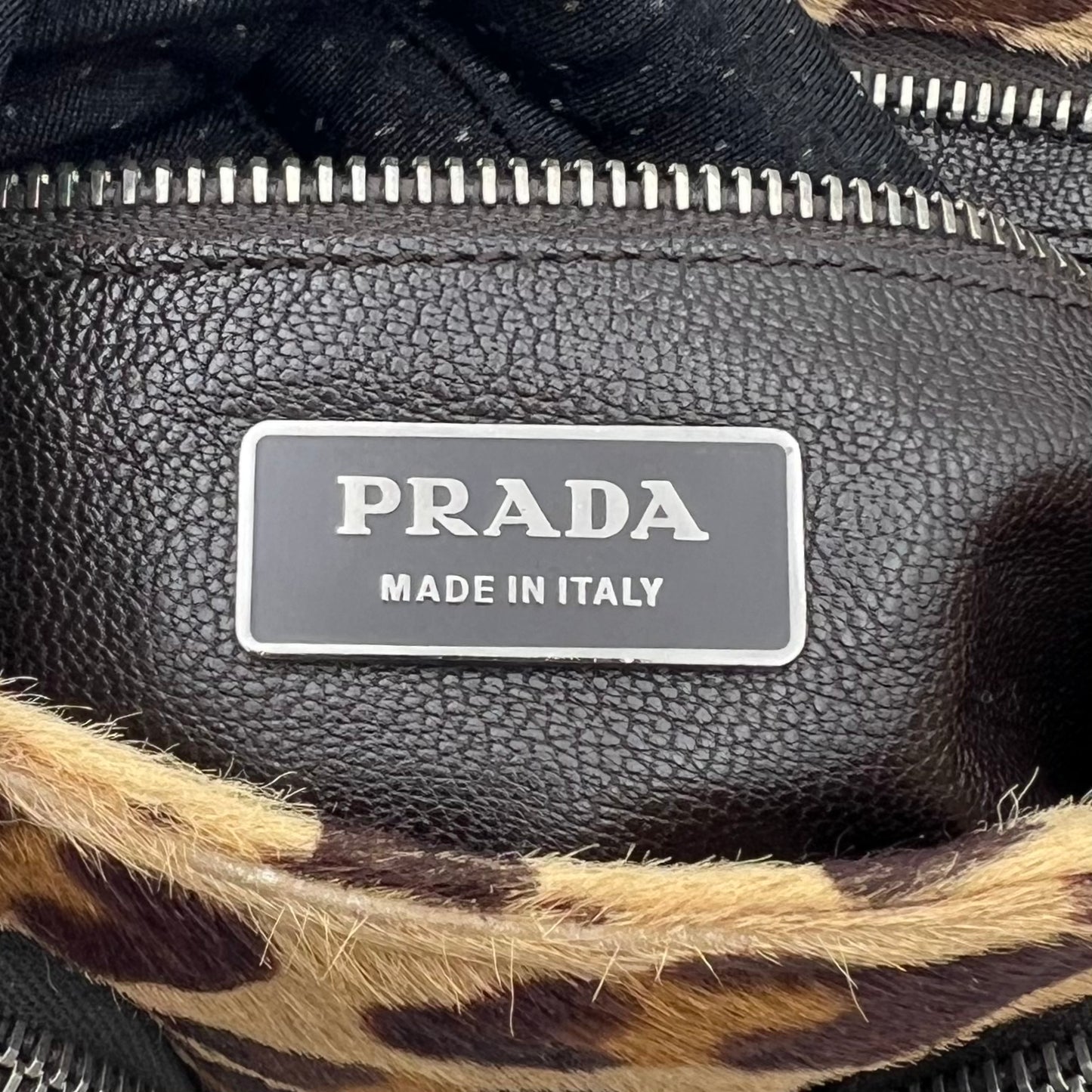 Prada Leopard Print Shoulder Bag