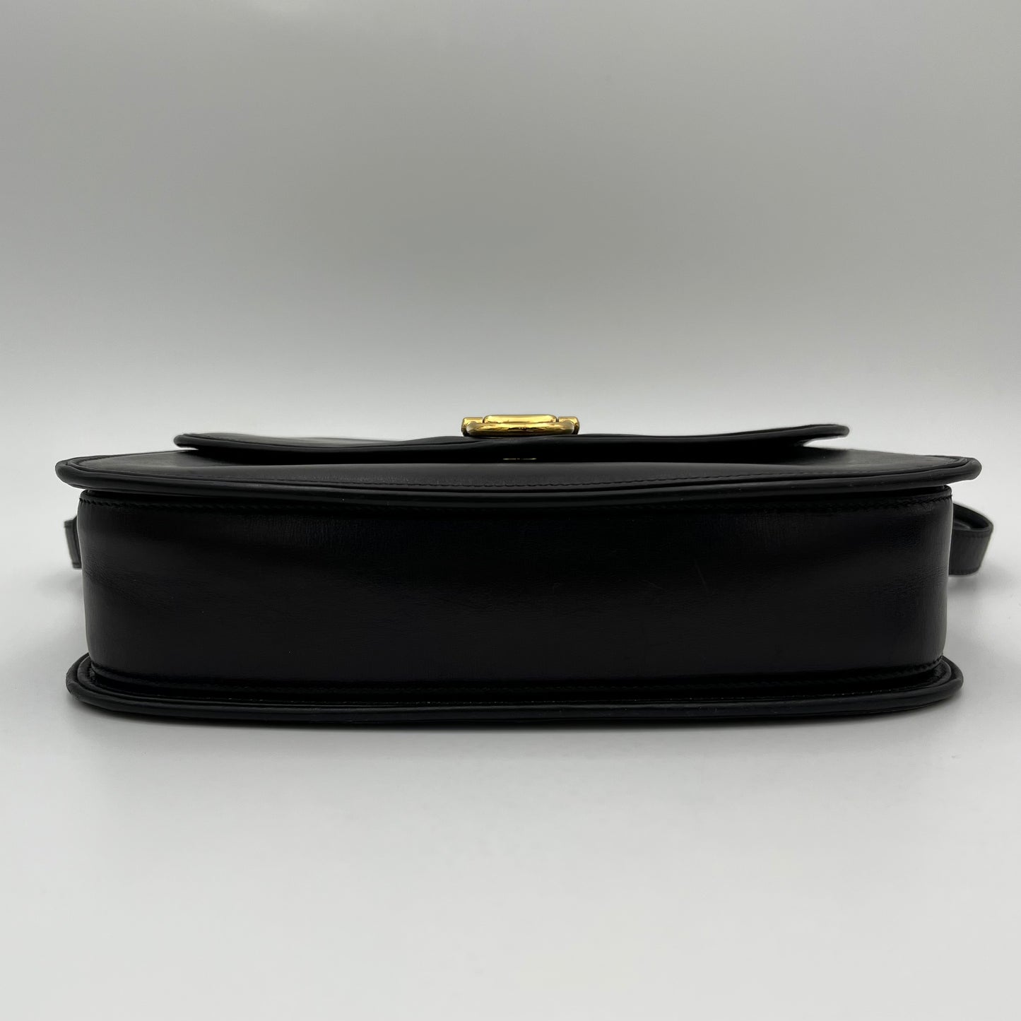 Gucci Black Leather Horsebit 1955 Box Shoulder Bag