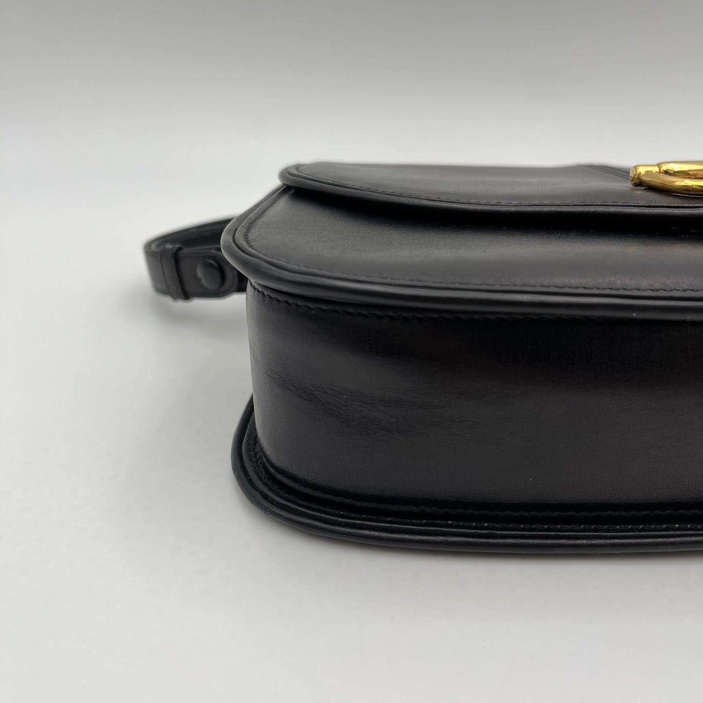Gucci Black Leather Horsebit 1955 Box Shoulder Bag