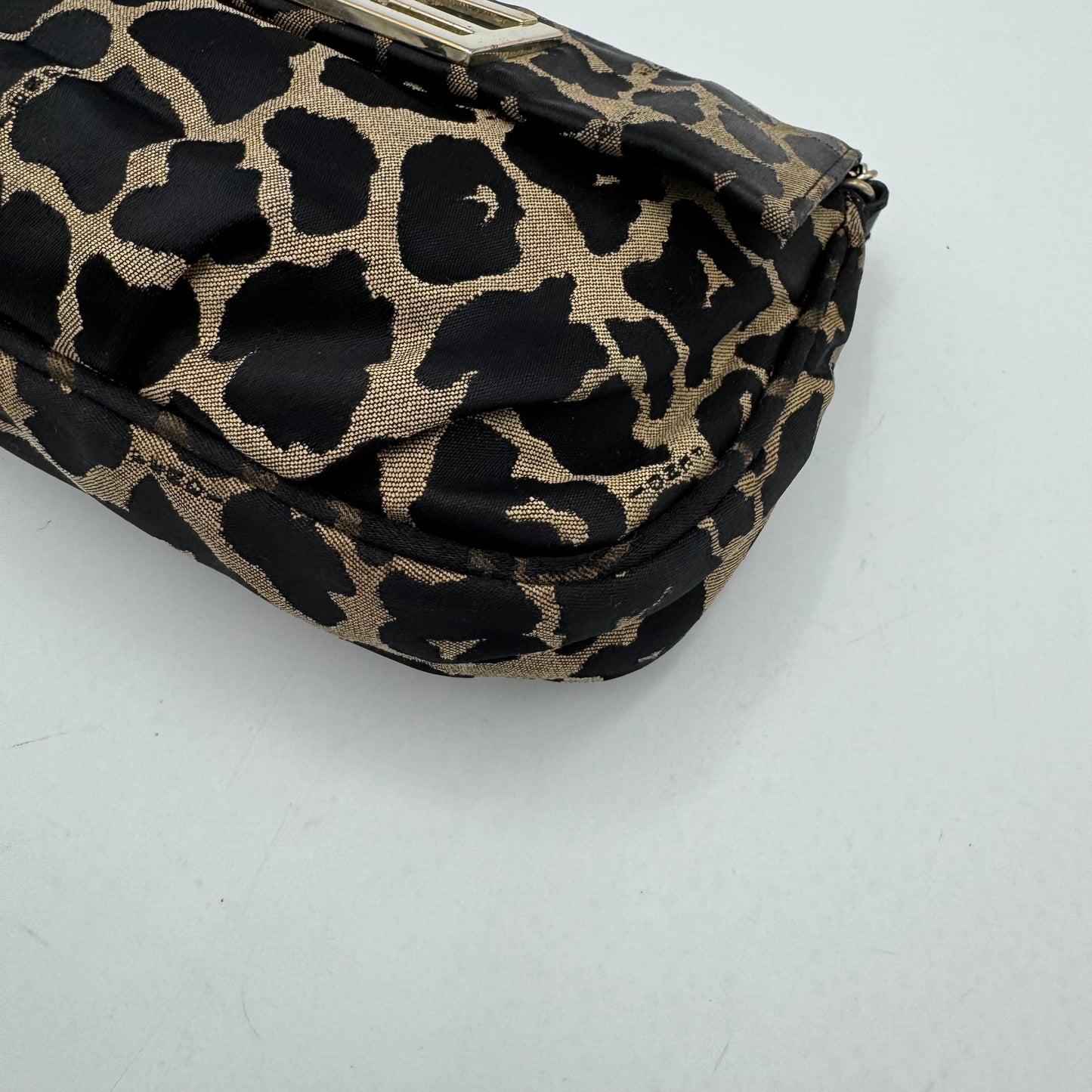 Fendi Leopard Flap Chain Crossbody GHW