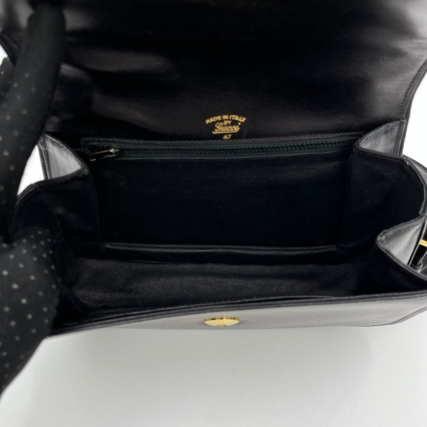 Gucci Black Leather Horsebit 1955 Box Shoulder Bag