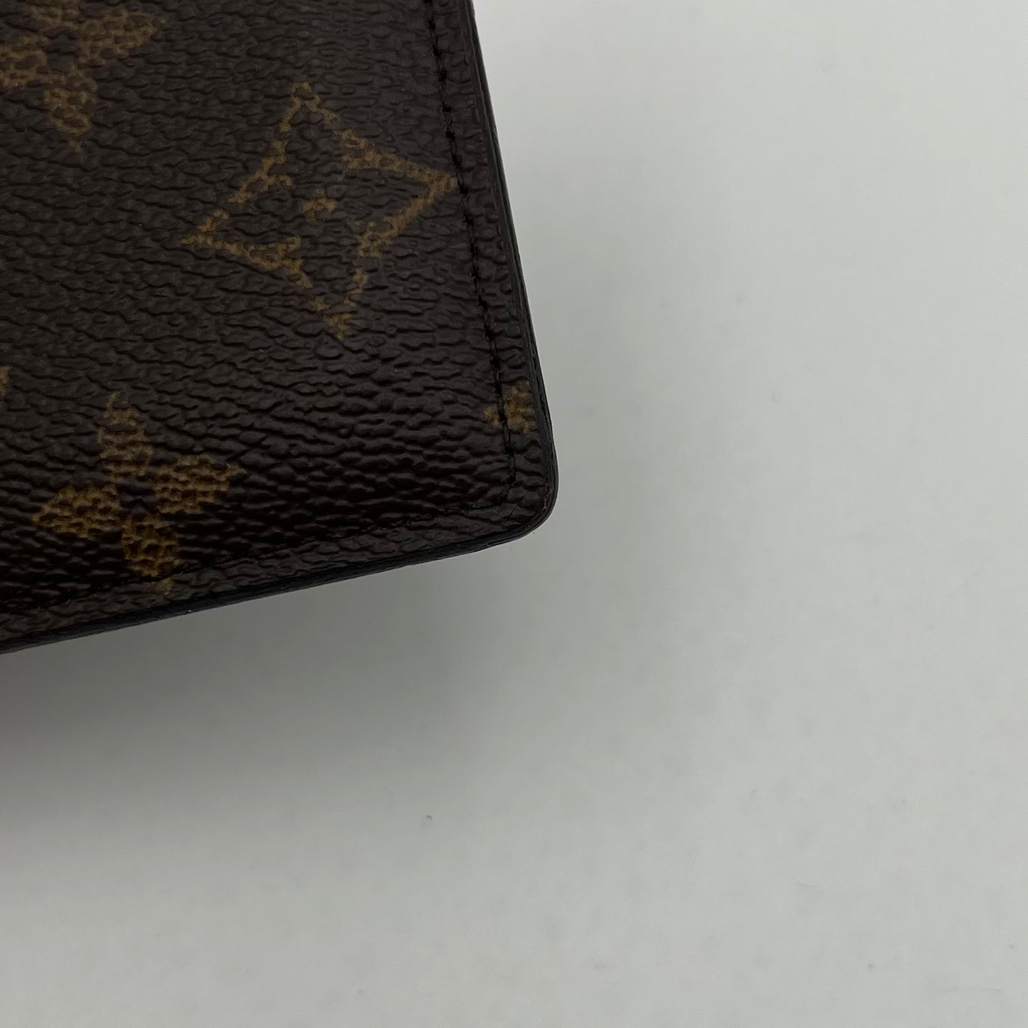 LV Monogram and Rose Pink Canvas Card Holder