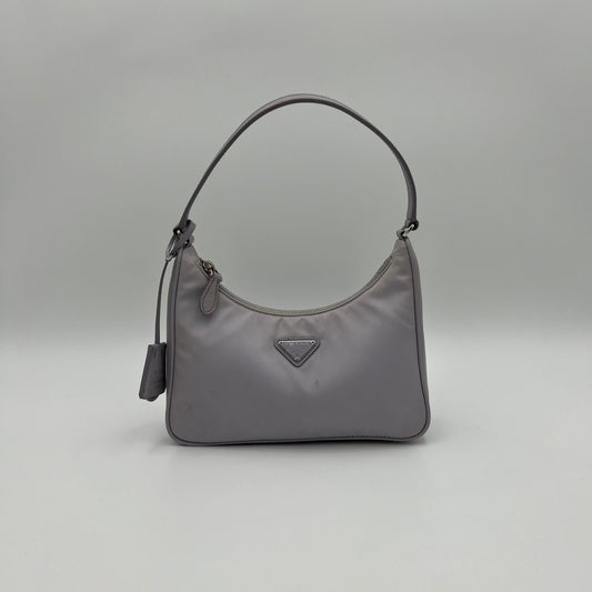 Prada Light Purple Nylon Re-Edition 2005 Mini Hobo Bag