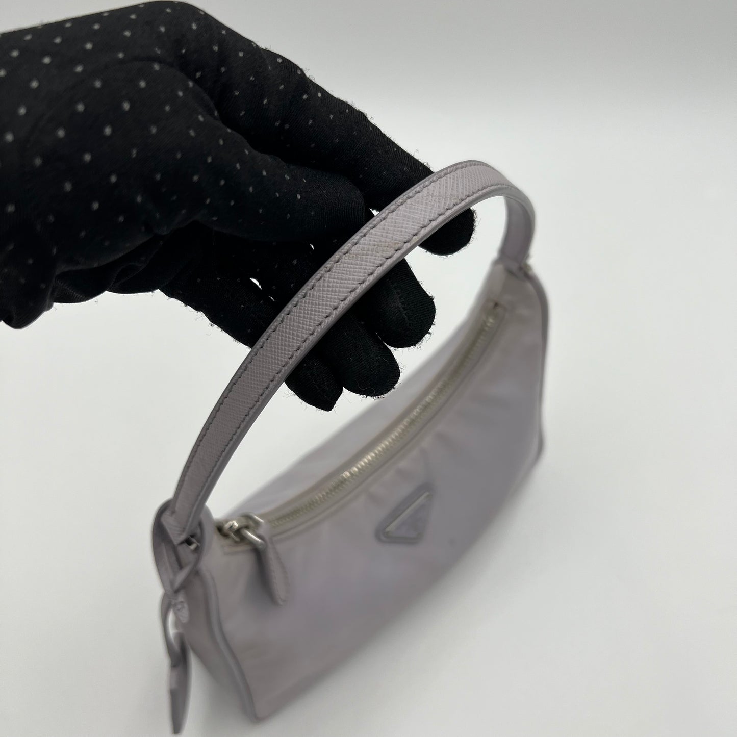 Prada Light Purple Nylon Re-Edition 2005 Mini Hobo Bag