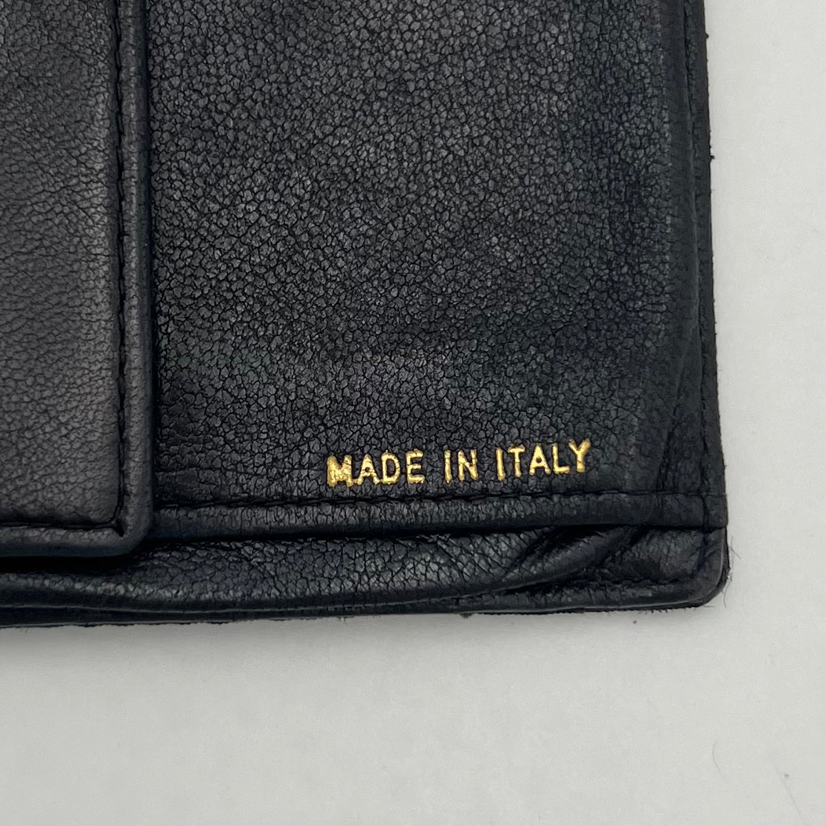 Prada Black Quilted Nylon Bifold Short Wallet GHW