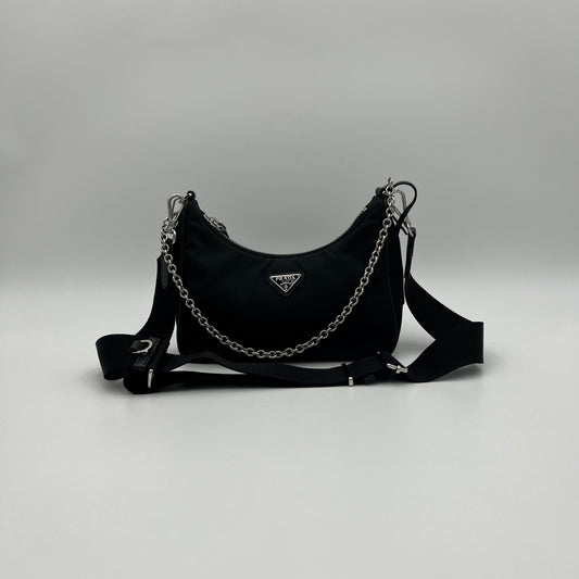Prada Black Nylon Re- Edition 2005 Bag
