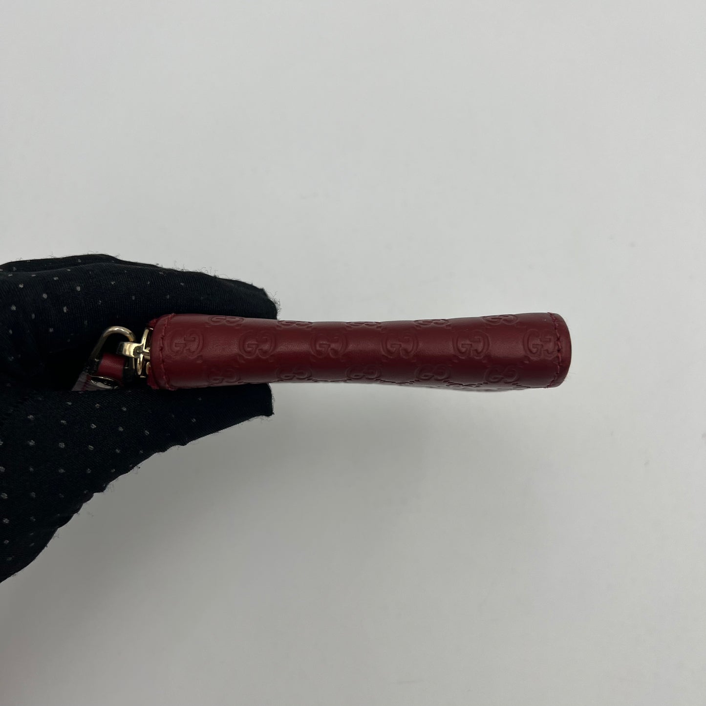 Gucci Red Guccissima Leather Zippy Coin Purse