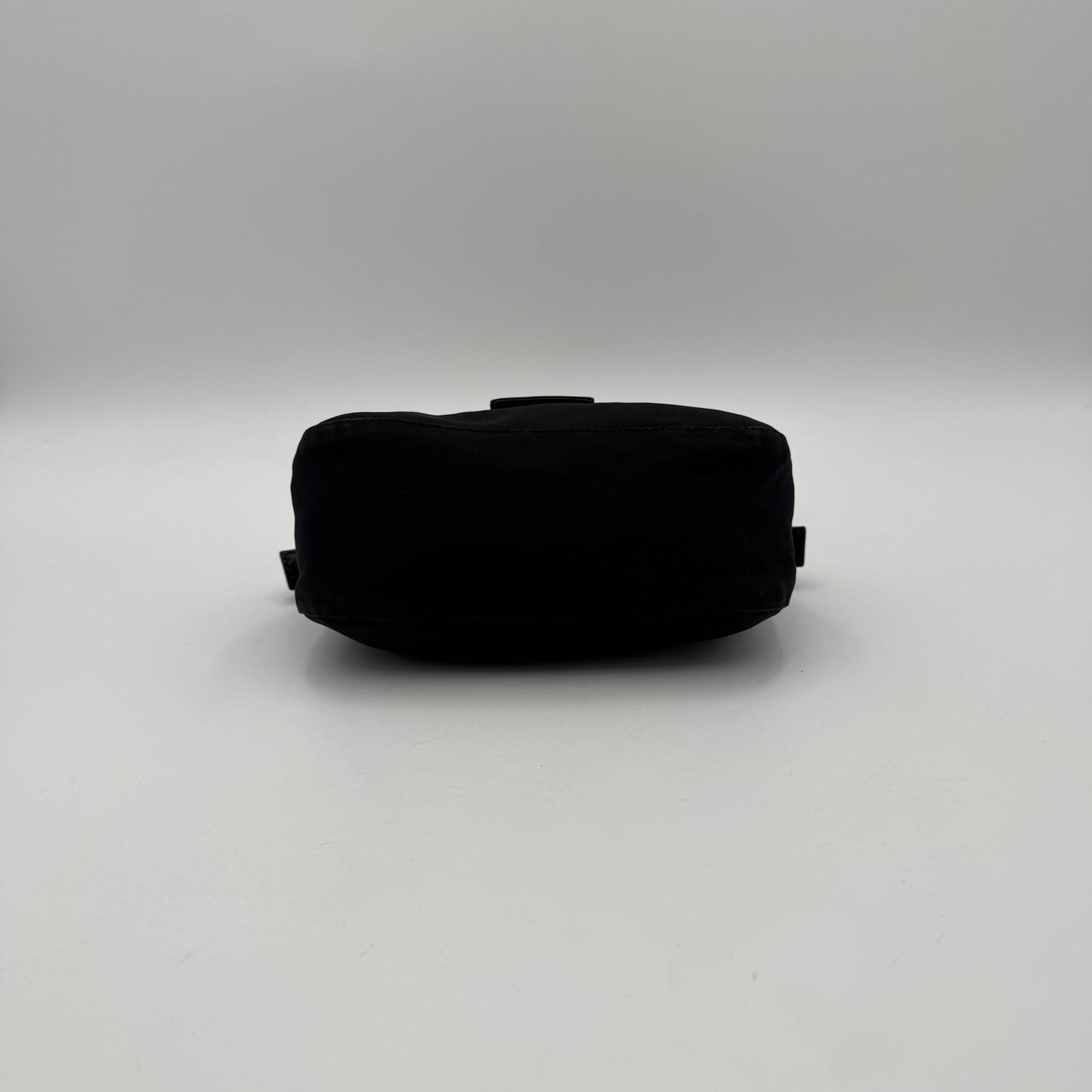 Fendi Black Neoprene and Leather Mini Baguette