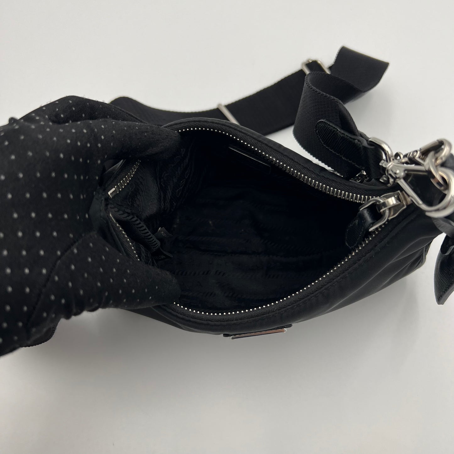 Prada Black Nylon Re- Edition 2005 Bag
