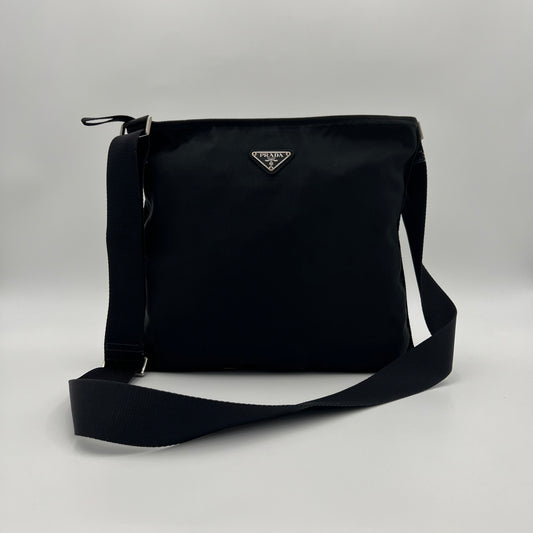 Prada Black Nylon Slim Crossbody