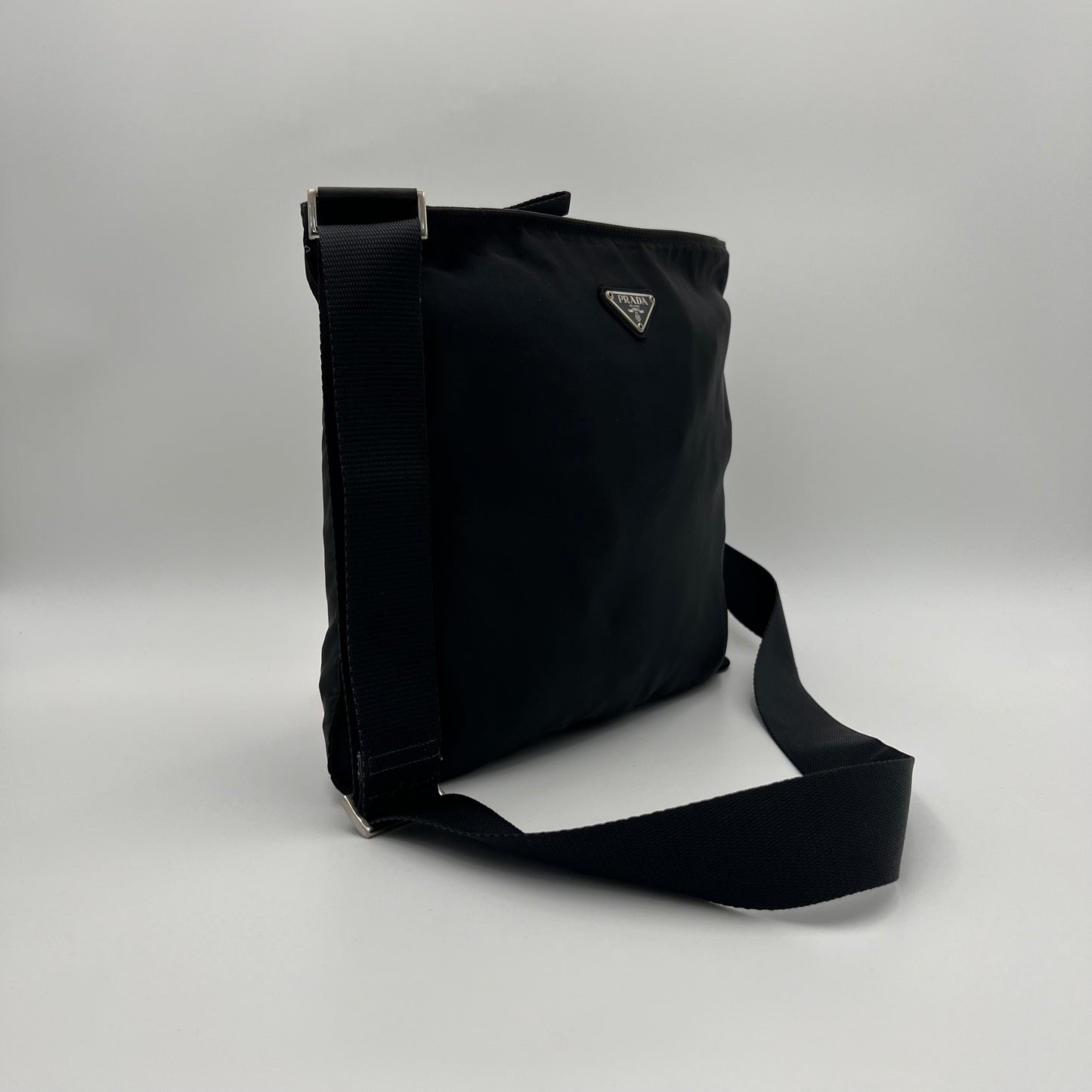 Prada Black Nylon Slim Crossbody