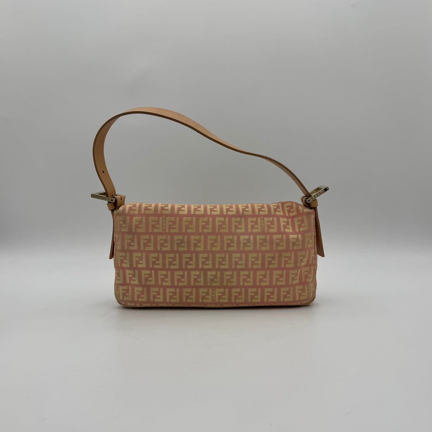 Fendi Light Pink Zucchino Baguette GHW