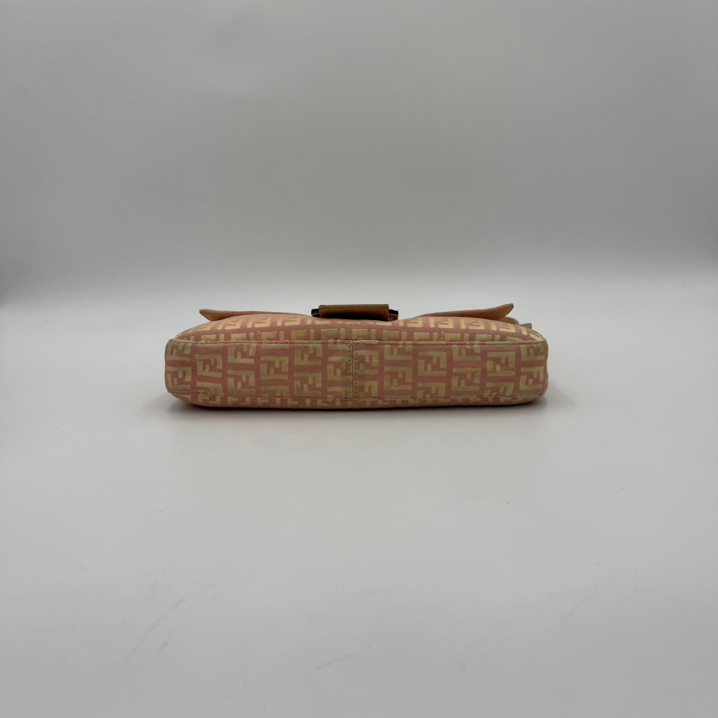 Fendi Light Pink Zucchino Baguette GHW