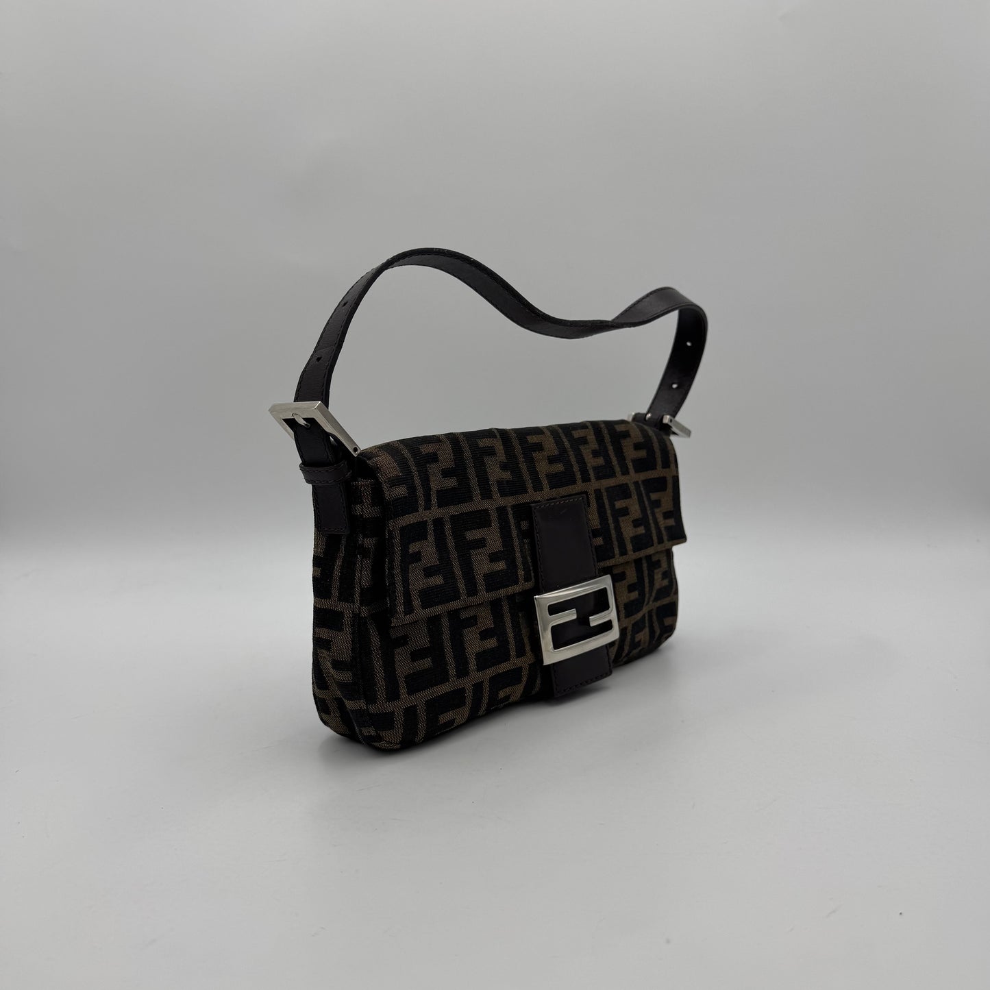 Fendi Tobacco Zucca Baguette SHW