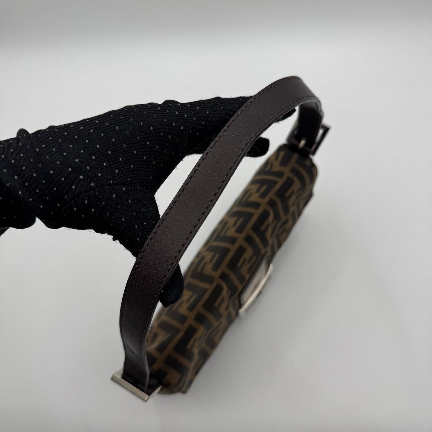 Fendi Tobacco Zucca Baguette SHW