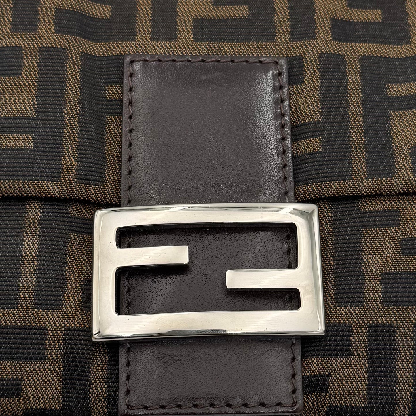 Fendi Tobacco Zucca Baguette SHW