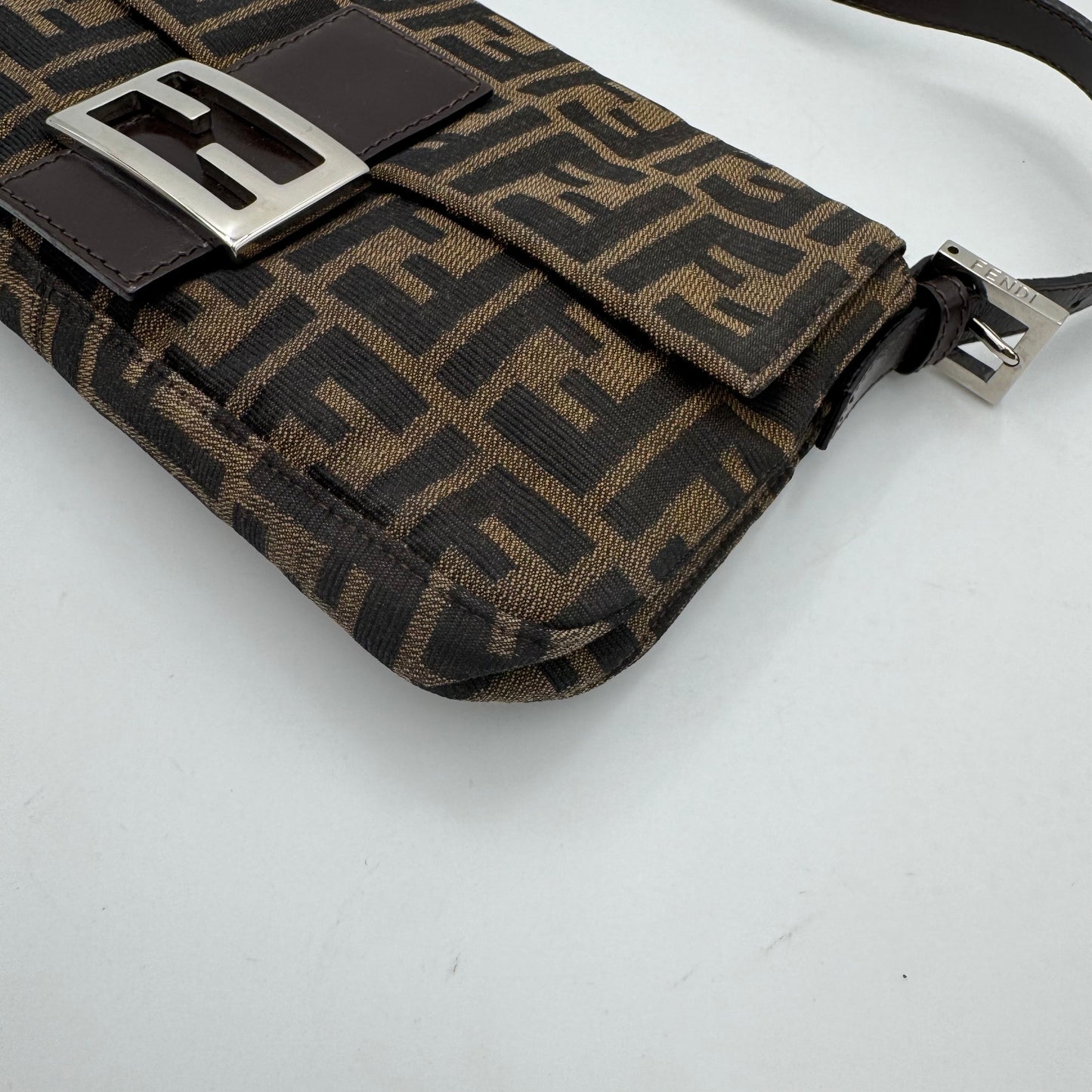 Fendi Tobacco Zucca Baguette SHW
