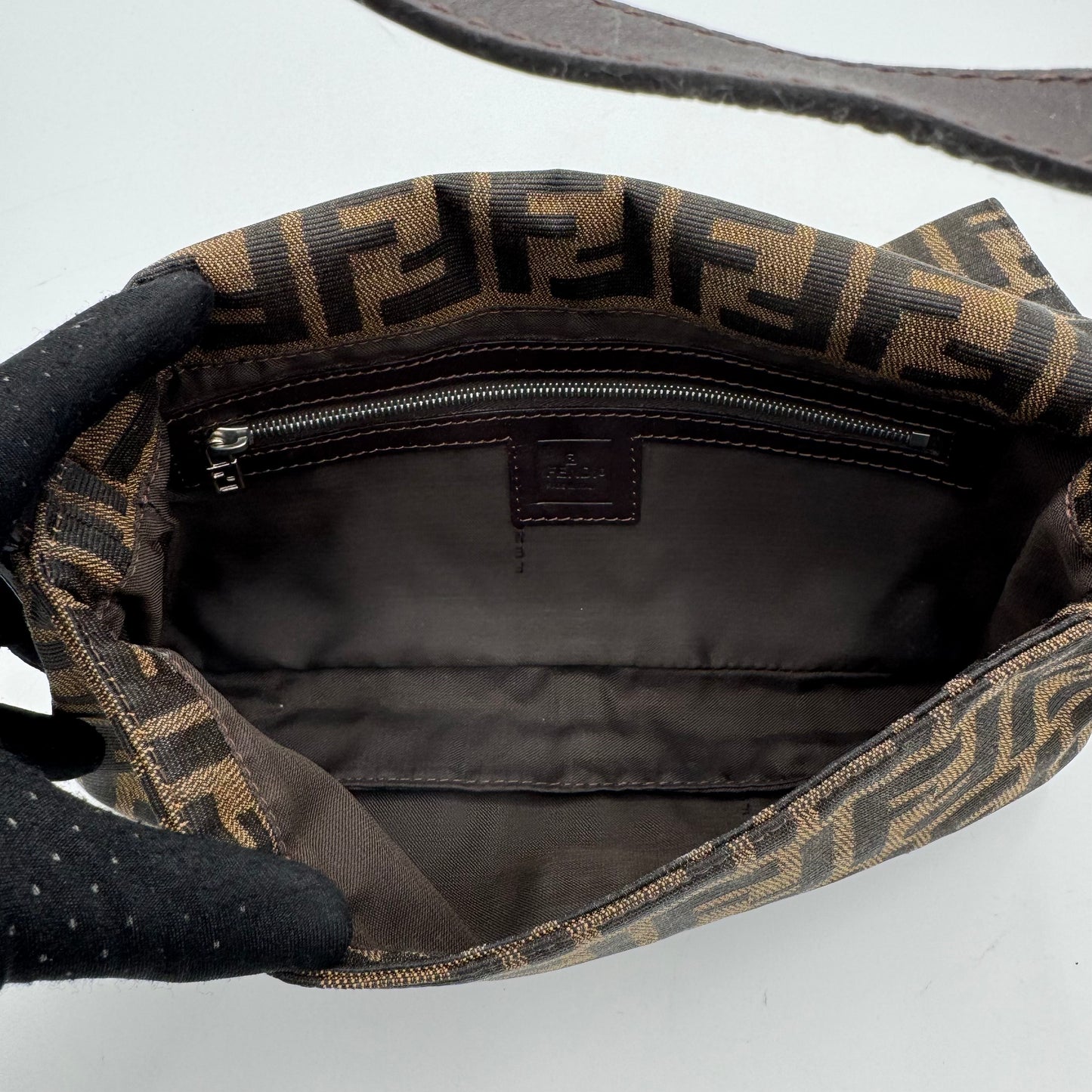 Fendi Tobacco Zucca Baguette SHW