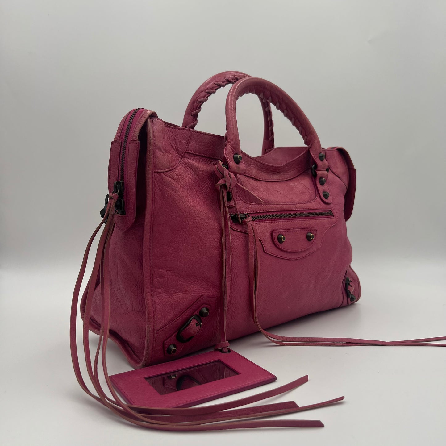 Balenciaga Pink Leather Classic City Bag