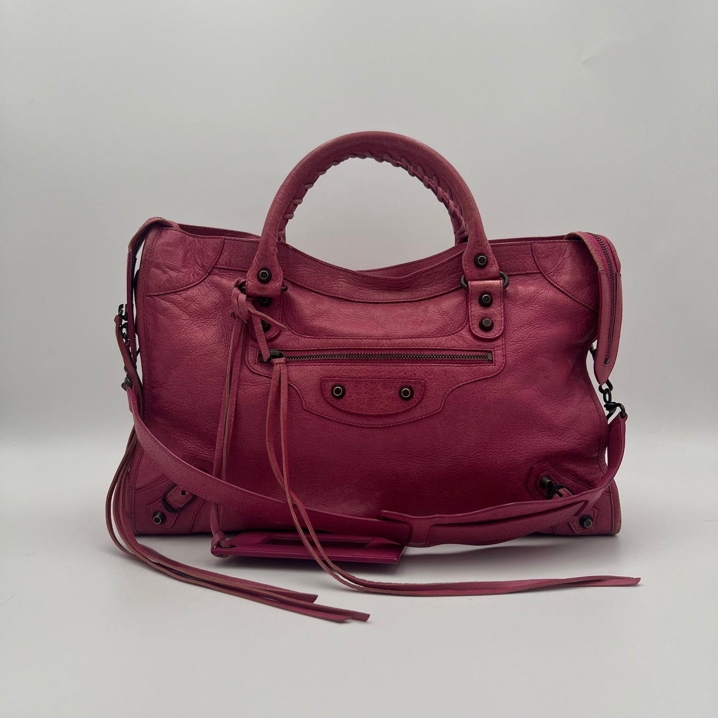 Balenciaga Pink Leather Classic City Bag